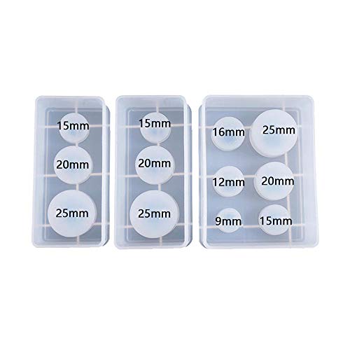 DyAi Silicone Ball Mold, DyAi 3pcs Resin Epoxy Mold, Universe Spheroid Moulds, Orbs Pendant Casting Molds for UV Resin Crafts, DIY Jewelry Making - Image 2