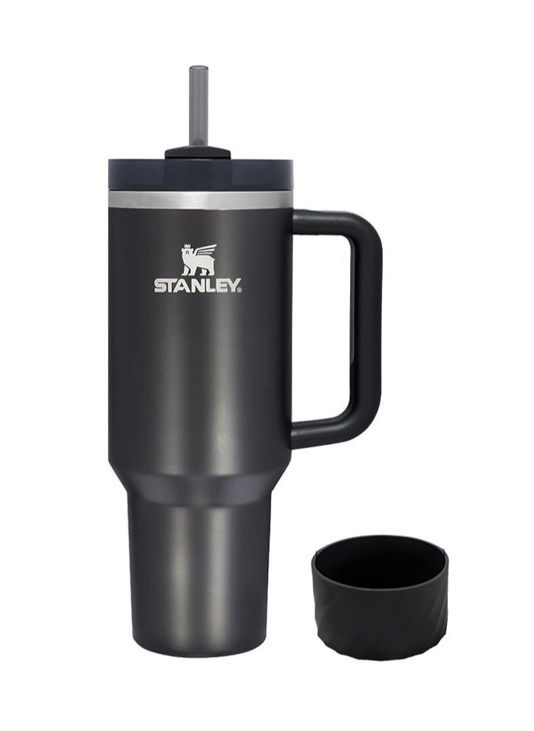 Stanley - Stanley Quencher H2.0 FlowState Stainless Steel Vacuum Insulated Tumbler with Lid and Straw, Paired with Non-Slip Silicone Cover, Great for Water, Iced Tea or Coffee, Smoothie and More, 40 OZ - Image 1