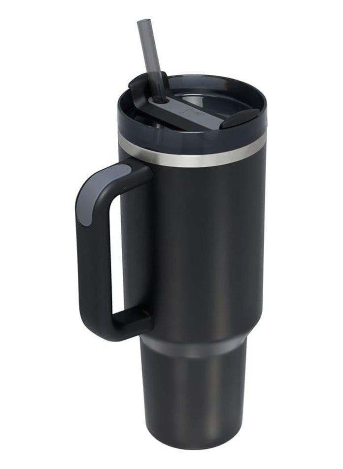 Stanley - Stanley Quencher H2.0 FlowState Stainless Steel Vacuum Insulated Tumbler with Lid and Straw, Paired with Non-Slip Silicone Cover, Great for Water, Iced Tea or Coffee, Smoothie and More, 40 OZ - Image 1
