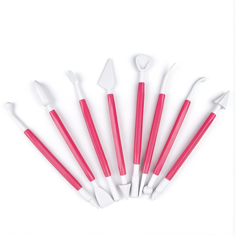 Heavy Duty Commercial Fondant Tools 8 Pcs Bakery Long Lasting Kit - Image 2