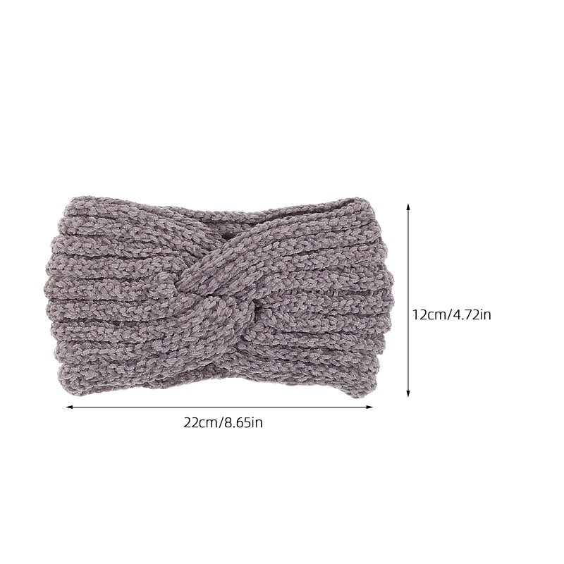 22x12cm 4Pcs Knitted Wool Hair Band Handmade Headbands Ear Caps Headband - Image 3