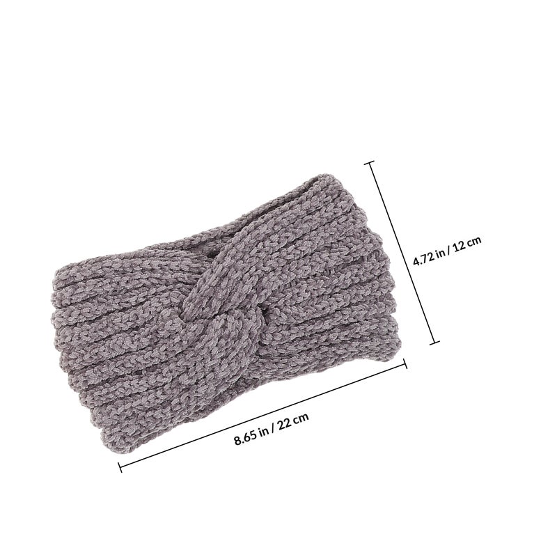 22x12cm 4Pcs Knitted Wool Hair Band Handmade Headbands Ear Caps Headband - Image 2
