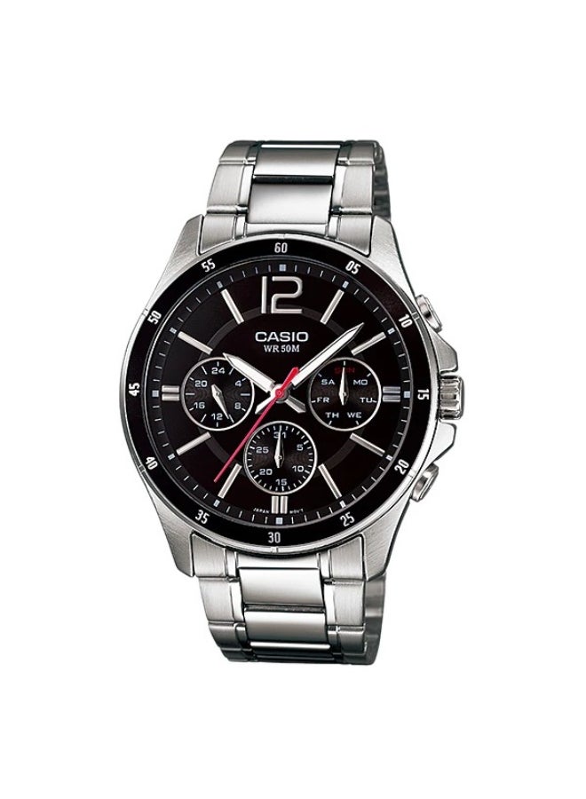 Men's Stainless Steel Analog Watch MTP-1374D-1A - 47 mm