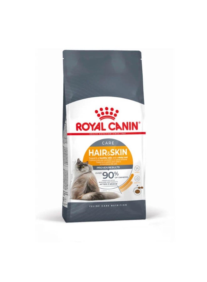 ROYAL CANIN طعام جاف للقطط من رويال كانين للعناية بالشعر والجلد - كيس 10 كجم للمعطف اللامع والجلد الصحي - Image 1