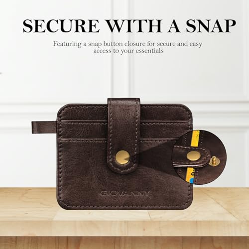 GIOVANNY Card Holder for Men - Slim Leather Credit/ATM Card Wallet for Men | GVN-CRD-BRWCH - Image 2