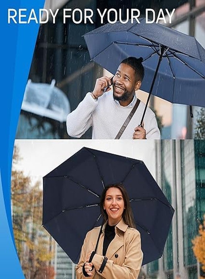 COZIESS UV protection Umbrella Automatic open close for rain and sun protection 3 fold umbrella for men women kids boys girls big size large three fold stylish folding under windproof travel (BLACK COLOR) - Image 4