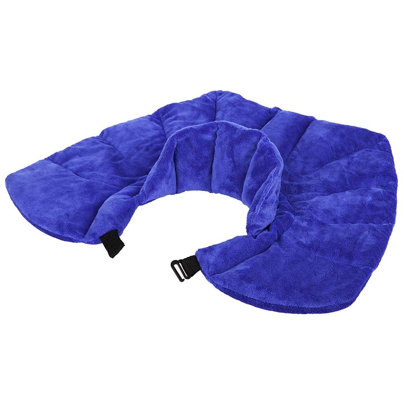 Joy&Grace Large Microwavable Heating Pad for Neck and Shoulders - 5 Lb. Heavy Duty Weight for Deep Heat Therapy, Neck Relief, Stress Relief, Anxiety Relief, Neck Wrap Alternative to Rice Bags (Unscented Blue) - Image 2