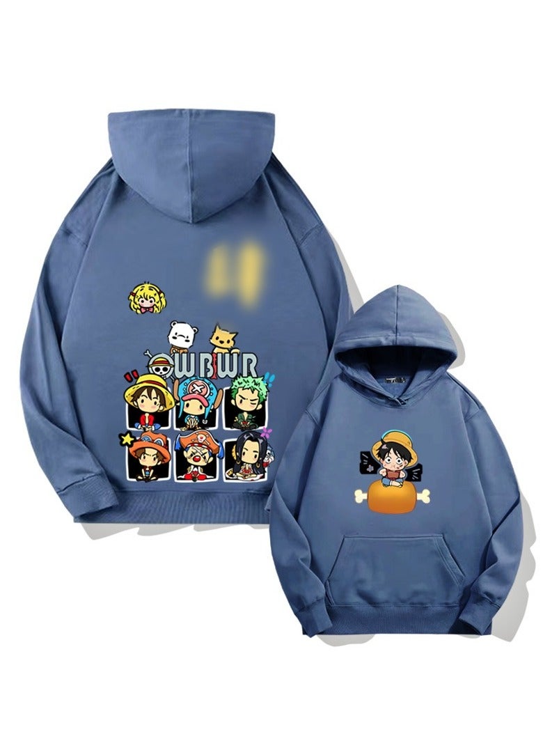 KUYING New One Piece Casual Loose Hooded Sweatshirt  - Image 1