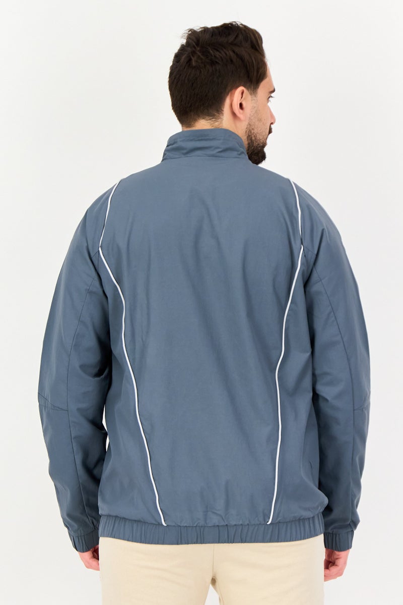 Adidas Men Sportswear Fit Long Sleeve Training Jackets, Dusty Blue - Image 2