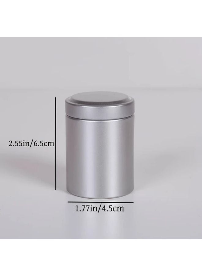 Grey Portable Stainless Steel Cigarette Ashtray Compact Outdoor Camping - Image 1