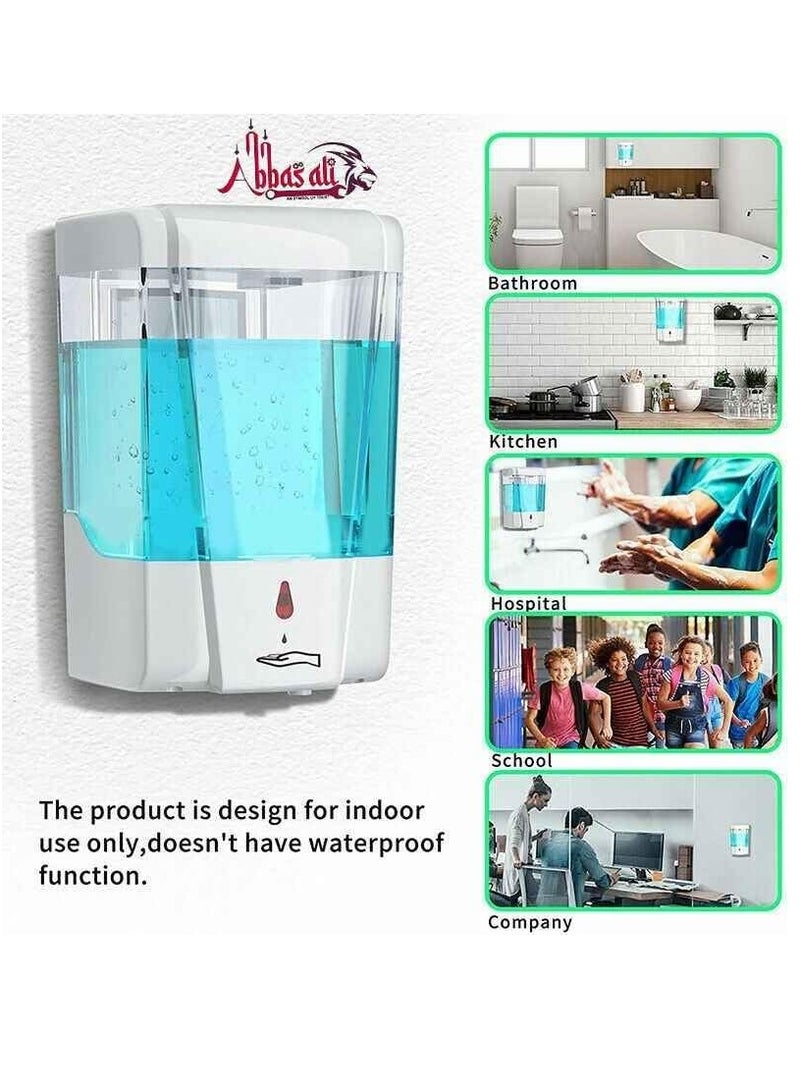 ABBASALI Automatic Hand Sanitizer Dispenser Touchless Wall-Mounted Hands Free Soap Dispenser 700 ml  - Image 3