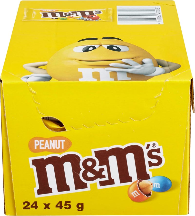 M&M'S Peanut Chocolate 45g x 24 (Pack of 24) - Image 1