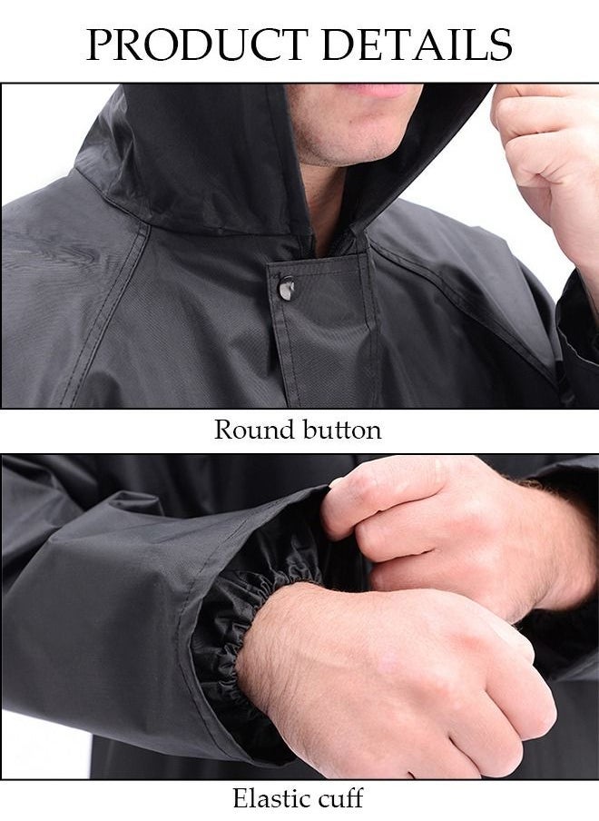 Arabest - Rain Suit Jacket Raincoat Hooded Rain Poncho Lightweight Emergency Jacket Rainwear for Men and Women Outdoor All-Sport Waterproof Breathable Anti-storm - Image 1