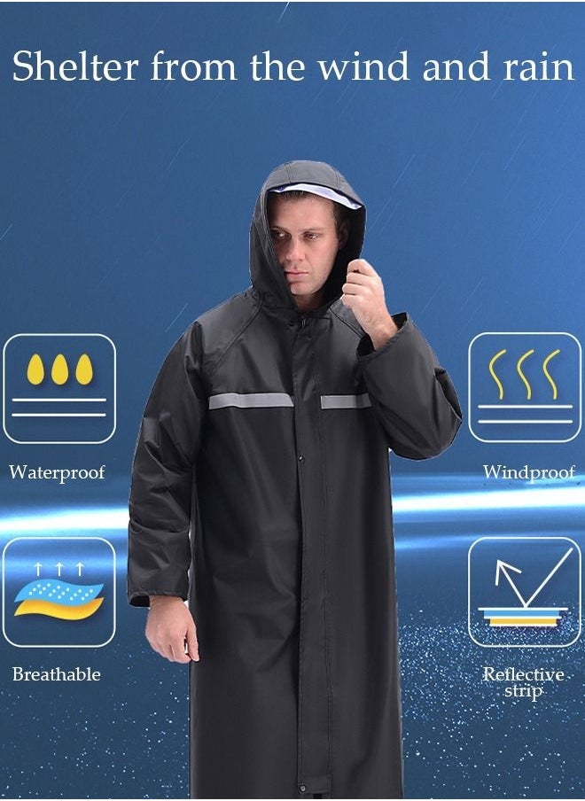Arabest - Rain Suit Jacket Raincoat Hooded Rain Poncho Lightweight Emergency Jacket Rainwear for Men and Women Outdoor All-Sport Waterproof Breathable Anti-storm - Image 1