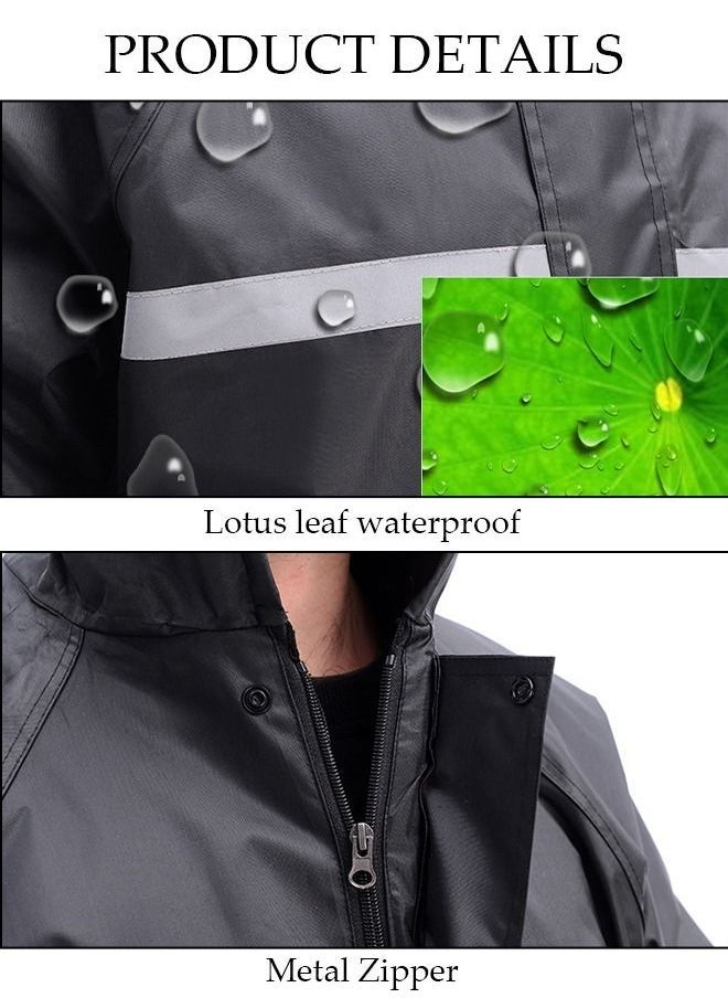Arabest - Rain Suit Jacket Raincoat Hooded Rain Poncho Lightweight Emergency Jacket Rainwear for Men and Women Outdoor All-Sport Waterproof Breathable Anti-storm - Image 1