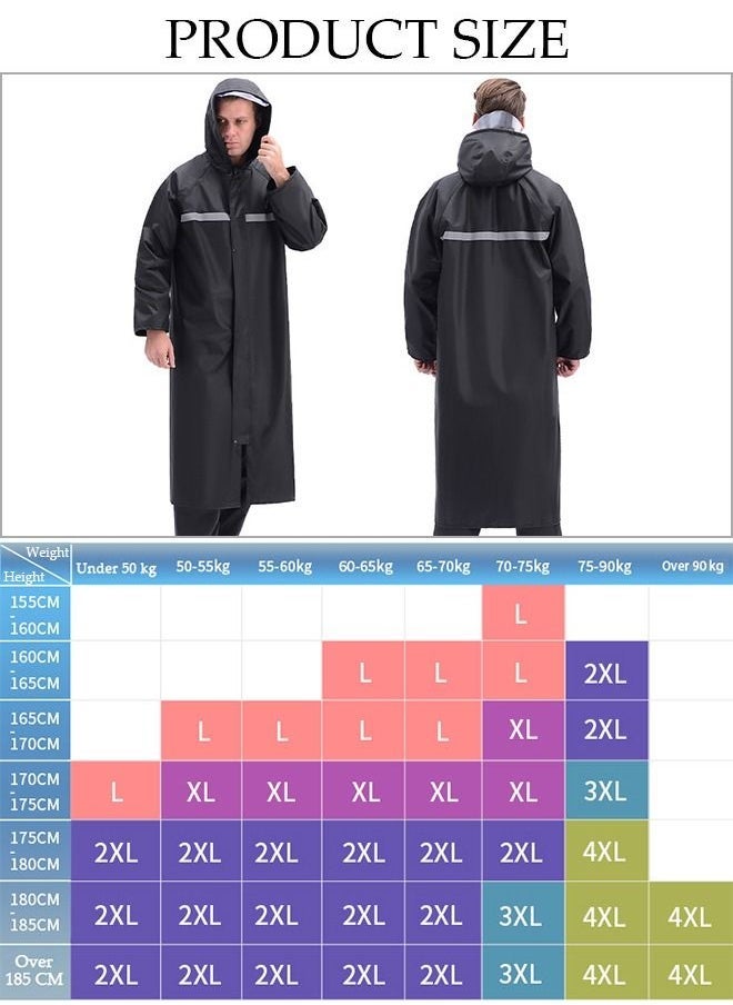 Arabest - Rain Suit Jacket Raincoat Hooded Rain Poncho Lightweight Emergency Jacket Rainwear for Men and Women Outdoor All-Sport Waterproof Breathable Anti-storm - Image 1