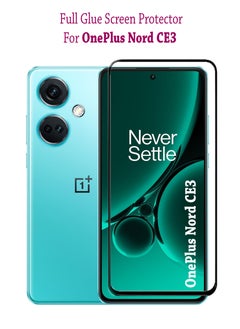 OnePlus Nord CE3 Screen Protector | Tempered Glass Compatible with OnePlus Nord CE3 | Screen Protector Full HD Quality Tempered Glass Anti-Scratch Edge to Edge Coverage with Easy Installation Kit - Black