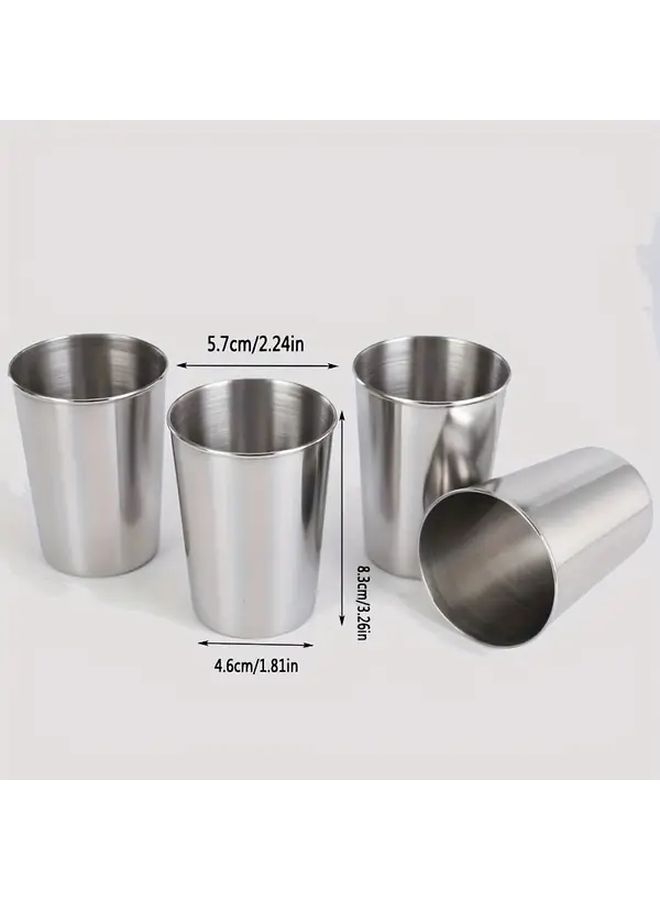 Portable 4 Piece Stainless Steel Shot Glasses Set 2 36oz Travel Drinkware - Image 5