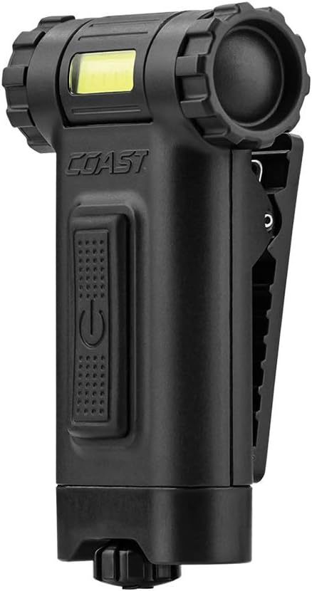 Coast Coast HX4 80 Lumen Dual Color White  Red Magnetic LED Clip Light with Beam Rotation black  - Image 1