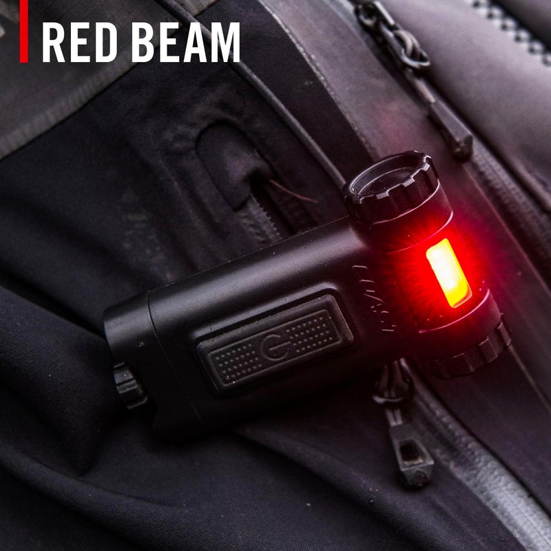 Coast Coast HX4 80 Lumen Dual Color White  Red Magnetic LED Clip Light with Beam Rotation black  - Image 5