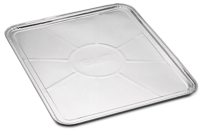 DCS Deals Disposable Foil Oven Liners by DCS Deals  Keep Your Oven Clean and Healthy  Perfect Silver Foil Drip Pan Tray for Cooking Baking Roasting and Grilling 185 x155 inch 10 