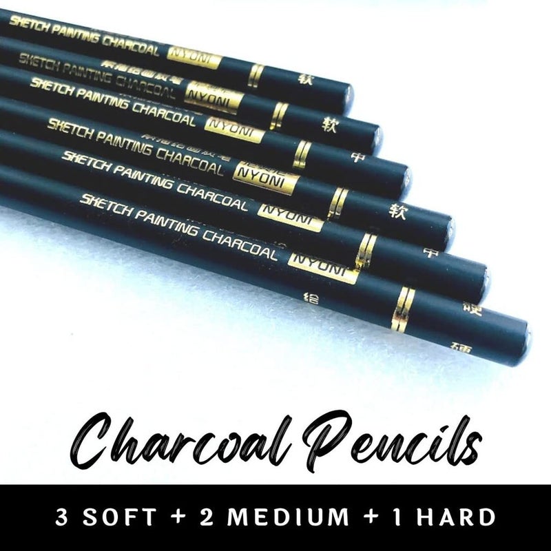 FunBlast مجموعة أدوات الرسم الاحترافية FunBlast للرسم بالقلم الرصاص مجموعة أقلام الجرافيت مجموعة أقلام الفن أقلام التظليل مجموعة من 29 قطعة - Image 5