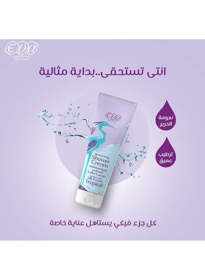 Eva Skin Care Moisturizing Shower Cream Tropical 250ml - Image 3