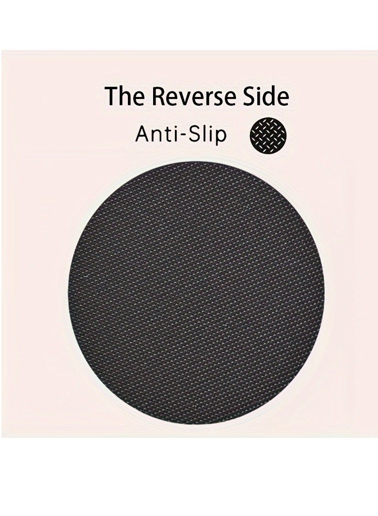 Generic 2PCS Durable Leather Black & White Lattice Car Coasters - Anti-slip Cup Mats for Clean & Dry Cup Holders - Premium Car Interior Accessories - Image 3