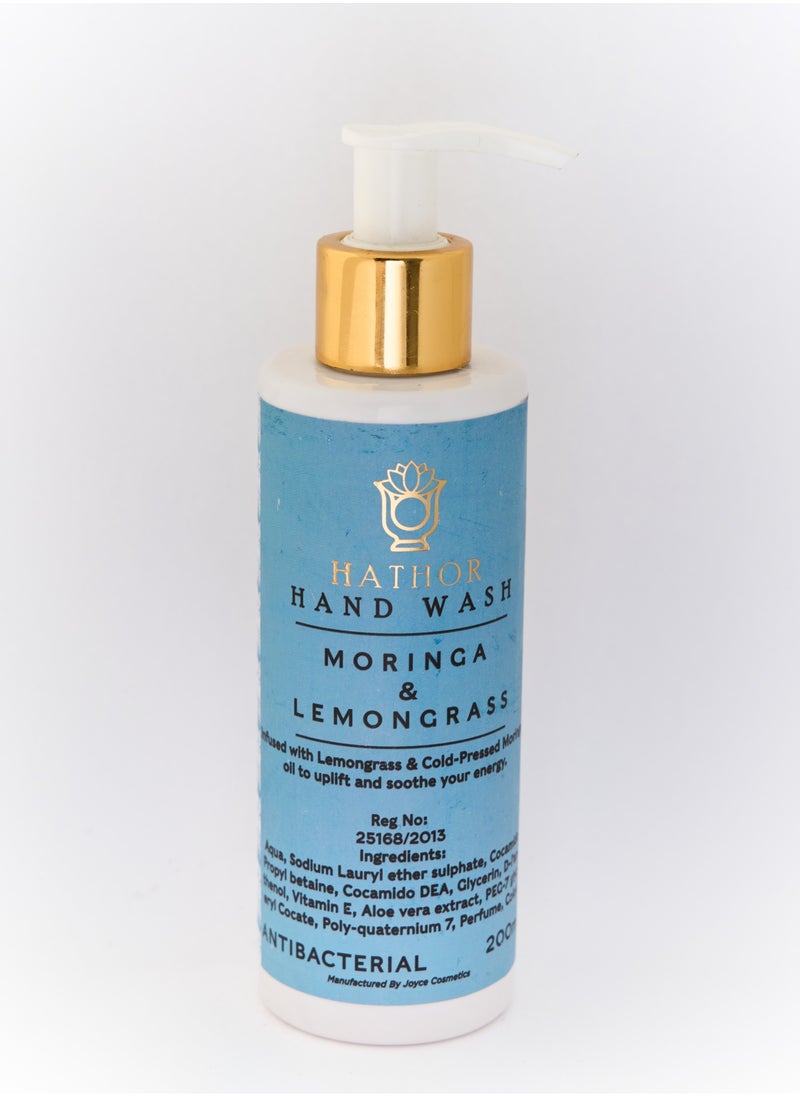 HATHOR - Hand wash infused with moringa oil and lemongrass - Image 1