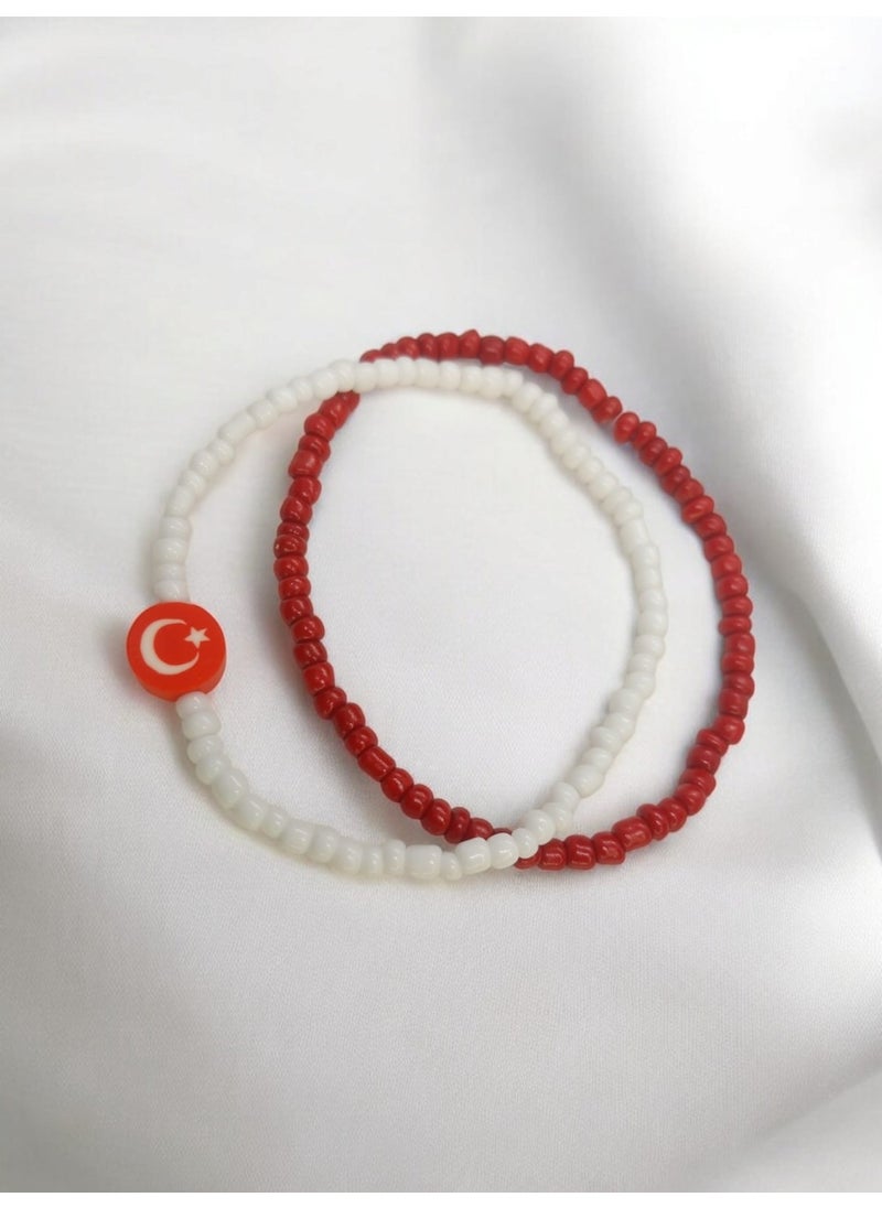 Turkish Flag Double Crescent Star Bracelet - pzsku/Z58323F3B0720D95264BCZ/45/_/1737058326/98ecde70-a5d4-48dd-a2e5-55cce35a87d1