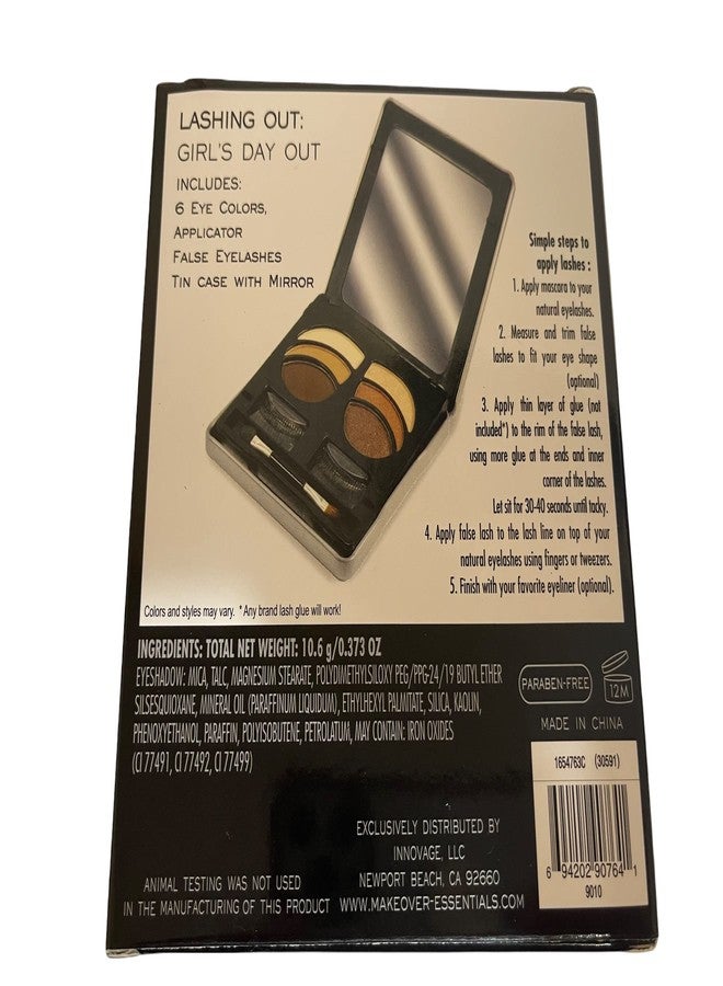 KNKA Makeover Essentials Lashing Out Girls Day out Eyeshadow &1 Pair Eyelash - Image 4