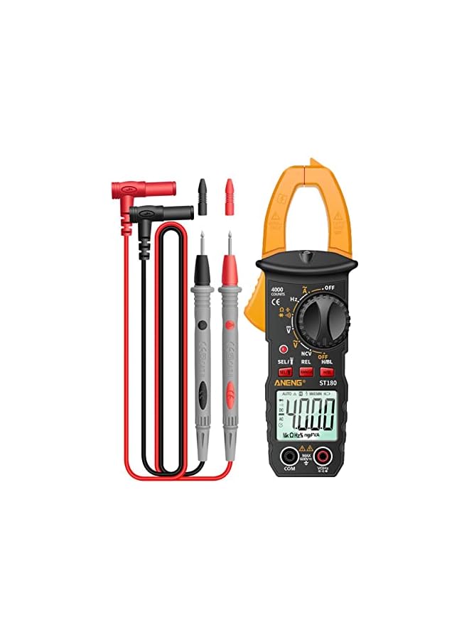 ANENG ANENG ST180 4000 Counts Digital Clamp Meter Multimeter Clamp Multimeter Voltmeter Ammeter AC DC Voltage AC Current Meter NCV Tester Universal Meter Tester Current Clamp Tester -30~1000℃ Temperature  - Image 2