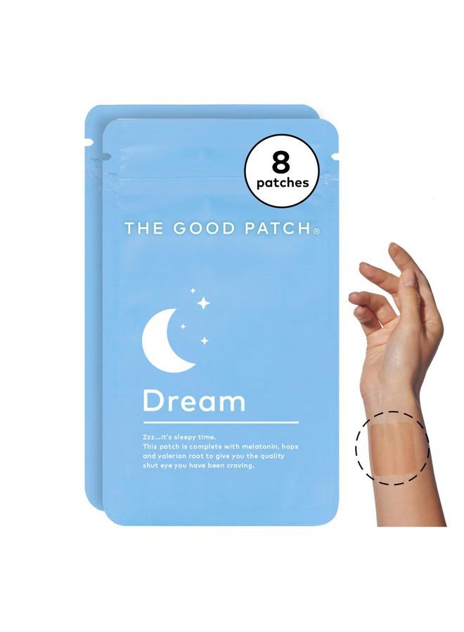 Natures Craft Plant Powered Sleep Support - Sustained Release Dream Patch with Melatonin, Hops, Valerian Root - 2 Pack (8 Sleep Patches)  - Image 1