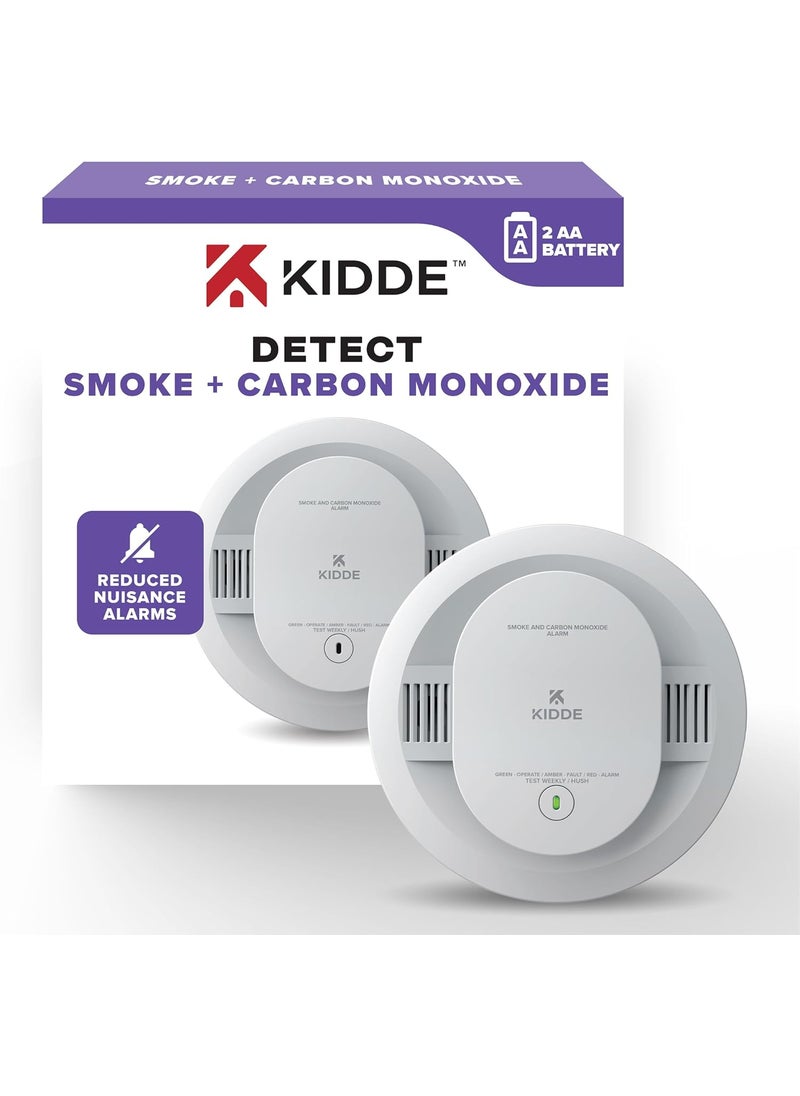 Kidde Kidde Smoke  Carbon Monoxide Detector AA Battery Powered LED Warning Light Indicators  - Image 1