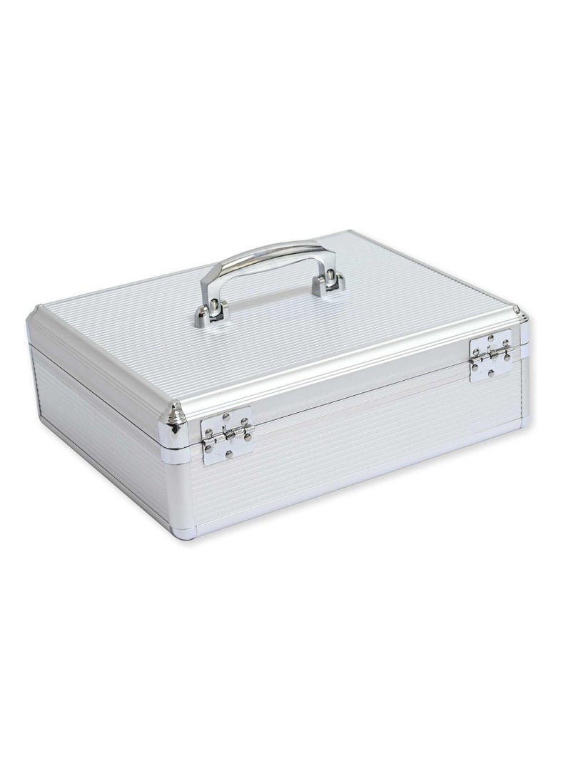 FIS صندوق نقدي من الألمنيوم مع قفل مفتاح، 336X275X112مم - FSCPW-B598 - Image 5