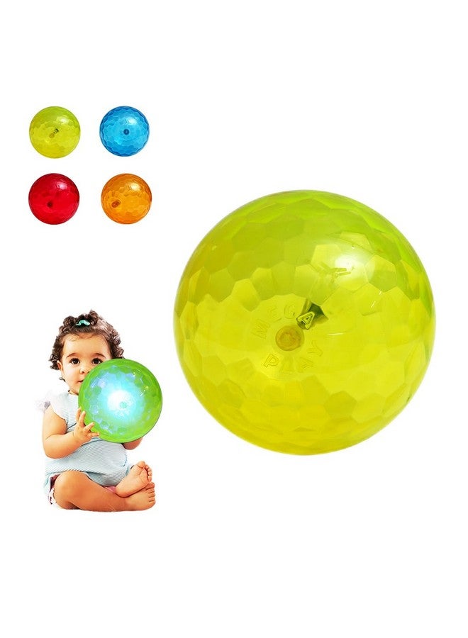 Wembley Plastic Light Ball For Kids Play Led Soft Bouncing Flashing Lightning Baby Ball Glow In The Dark Toys For Kids - 6" Inch Pk Of 1, Handball - Image 1