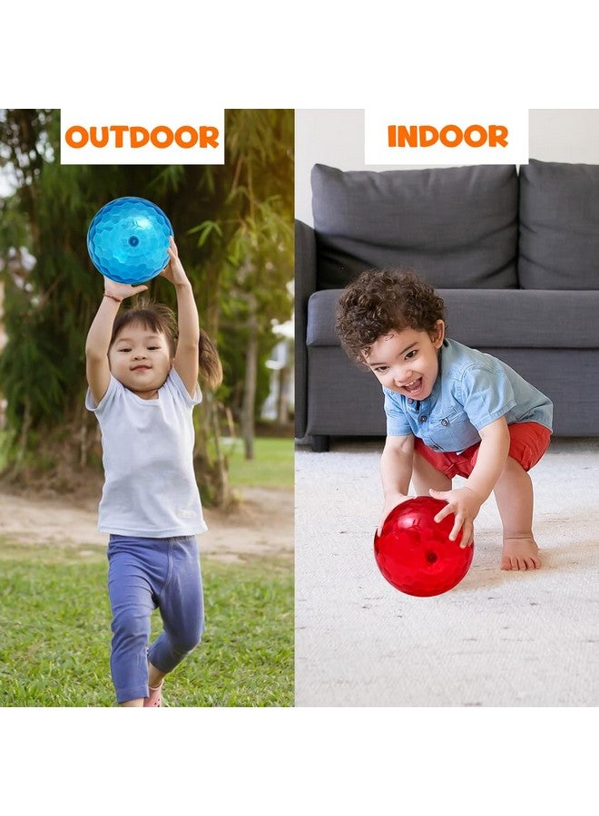 Wembley Plastic Light Ball For Kids Play Led Soft Bouncing Flashing Lightning Baby Ball Glow In The Dark Toys For Kids - 6" Inch Pk Of 1, Handball - Image 5