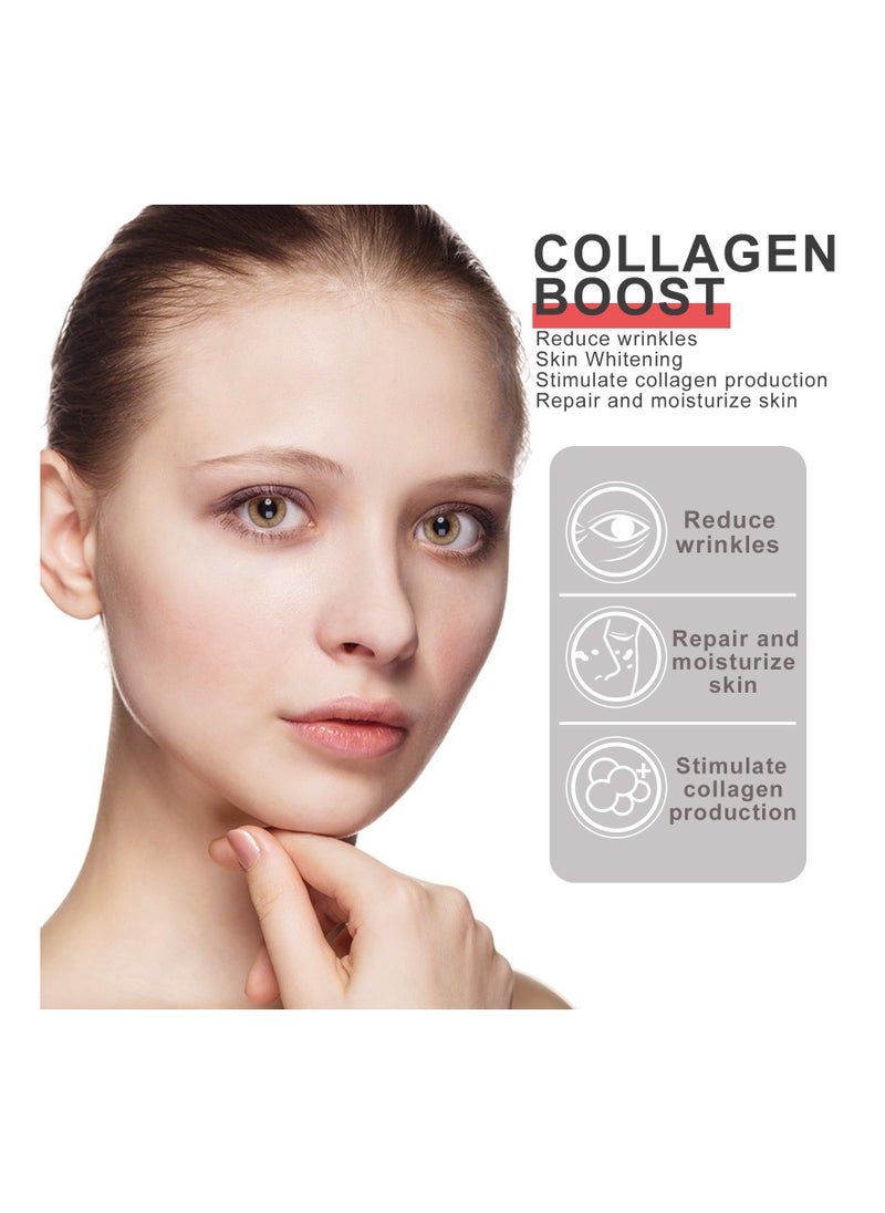EELHOE - Collagen Boost Anti-Aging Serum  Collagen Boost Serum Collagen Anti-Wrinkle Cream Anti Aging Serum For Women Collagen Booster For Face With Hyaluronic Acid 30ML - Image 1