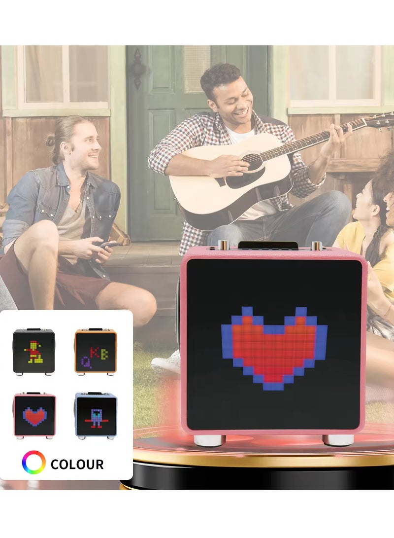 KBQ-2206 Bluetooth Portable  Karaoke Speaker Subwoofer Sound System Pink - Image 2