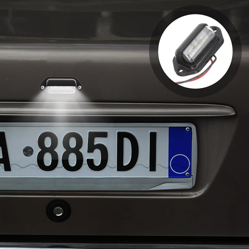 Ciieeo LED License Plate Light Assembly for Trucks Trailers and RVs 12-24V Waterproof Tag Lamp Easy Installation for Enhanced Visibility - Image 5
