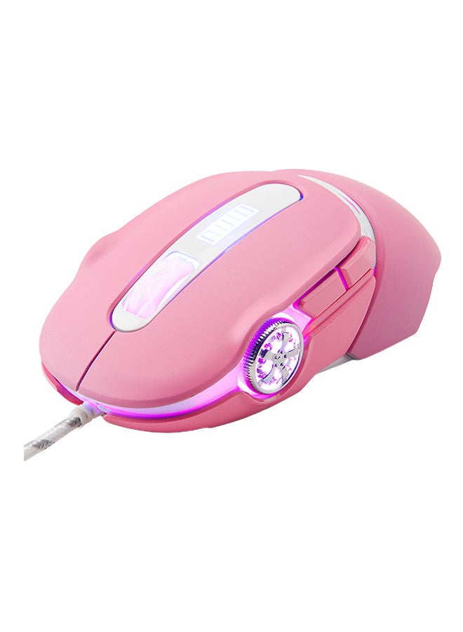 Loquat Wired Mechanical Gaming Mouse Pink