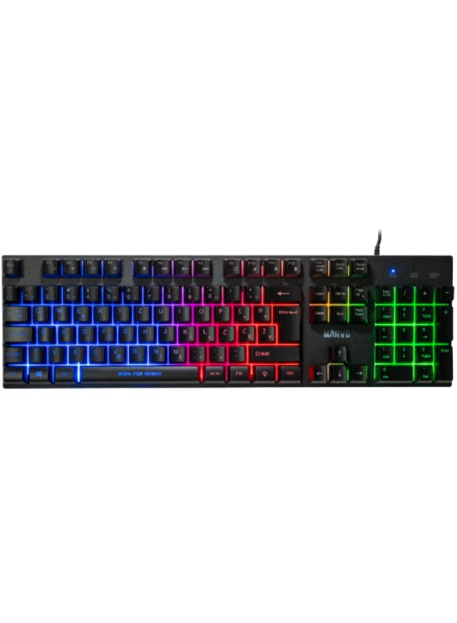 مارفو مجموعة الألعاب MARVO Loot 40 CM416 EN 4 في 1 – لوحة مفاتيح ميكانيكية بإضاءة RGB، ماوس عالي الدقة، سماعة مريحة مع ميكروفون وسطح ماوس ناعم – مجموعة بداية كاملة للاعبين لأجهزة الكمبيوتر المحمولة والمكتبية – مجموعة USB للتوصيل والتشغيل لتجربة ألعاب RGB النهائية - Image 4