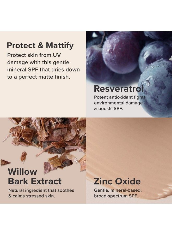 PAULA'S CHOICE مقاومة دفاع التجاعيد الخفيف اليومي SPF 30 مرطب وجه مطفي ملون واقي من الشمس معدني لحماية UVA و UVB للبشرة الدهنية خالي من العطور والبارابين 2 أونصة - Image 4