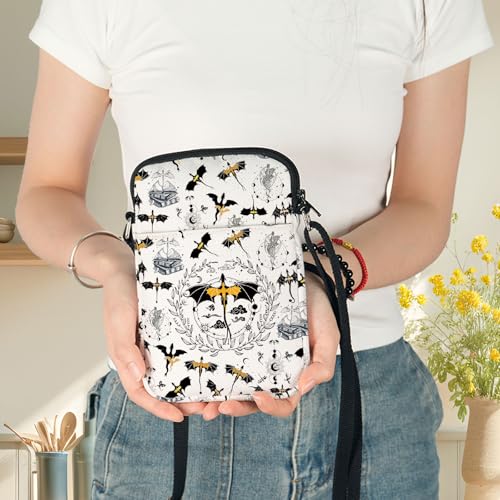 G2TUP 4th Wing Crossbody Bag Dragon Rider Fans Gift 4th Wing Book Lover Travel Shoulder Bag Bookish Merchandise (Fourth Wing Cb) - Image 4