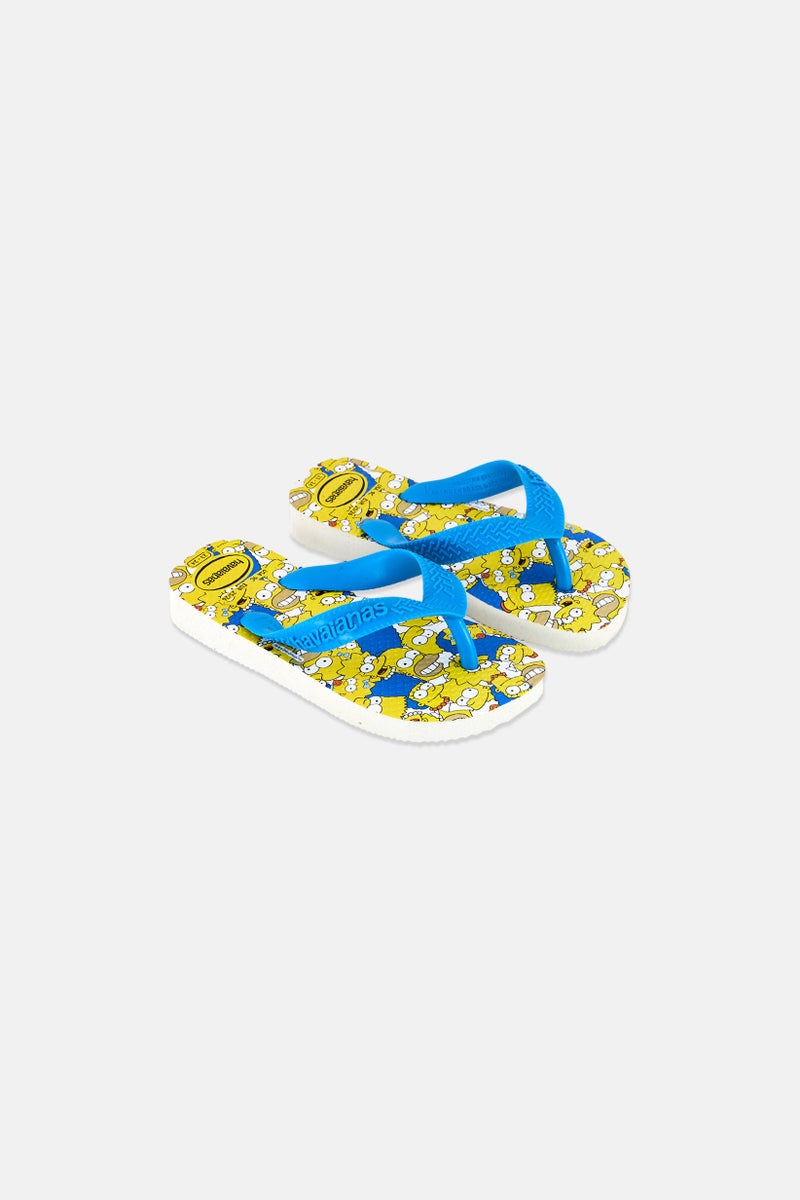 havaianas Toddlers Boy Simpsons Slip On Flip Flops, Multicolor  - Image 1