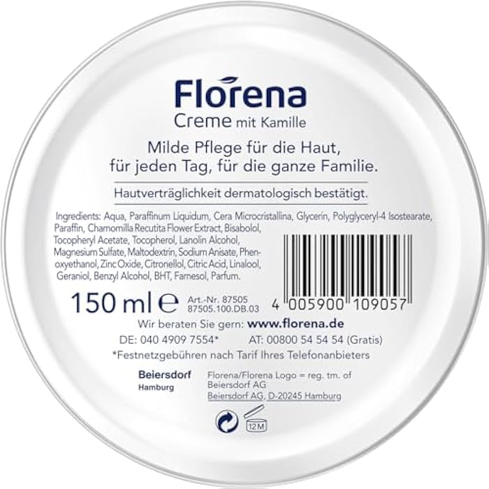 Florena Cream with chamomile 1 x 150 ml - Image 2