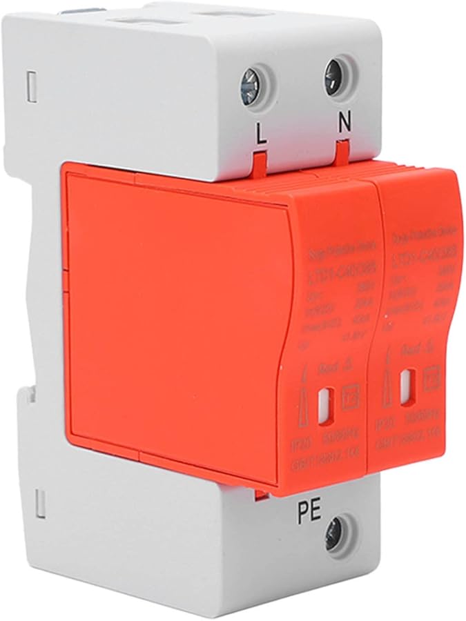 2P Voltage Protector Circuit Breaker Home Office Surge Arrester PC Material - Image 3