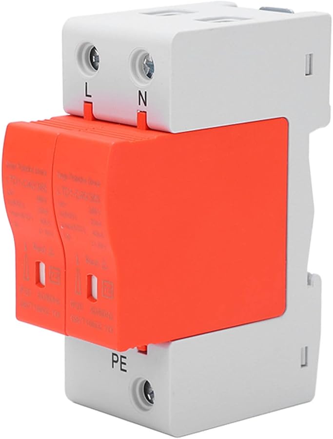 2P Voltage Protector Circuit Breaker Home Office Surge Arrester PC Material - Image 2