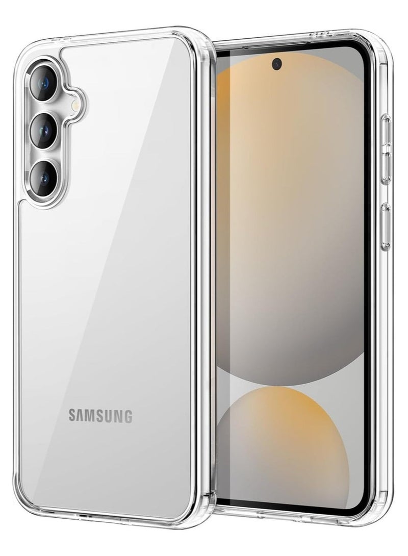 Samsung S24 Plus Clear Case with Hydrogel Screen Protector, Slim Shockproof Design, Anti-Scratch Full Coverage Transparent Protection - Image 1