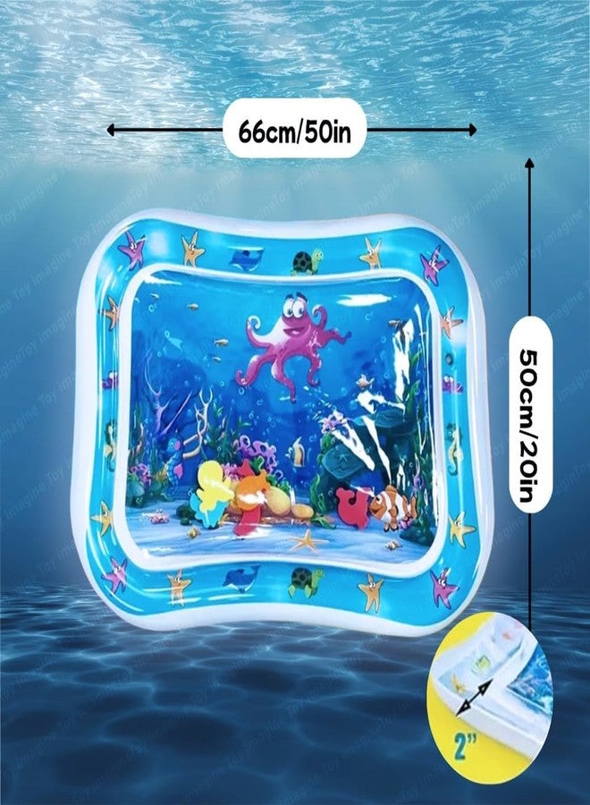 Dhimahi Inflatable Water Play Mat, Baby Tummy Time Mat - Image 3
